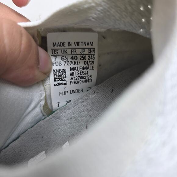 Adidas Futurenatural Mens 7 White Knit Running Shoes - Picture 8 of 8